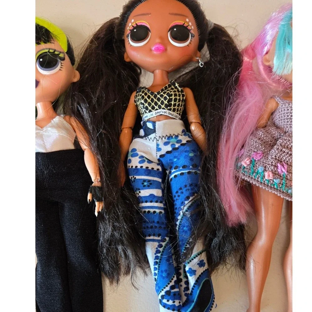 LOL Surprise OMG Fashion Doll Lot ~ 5 MGA Mixed Dolls Custom Clothes Replacement